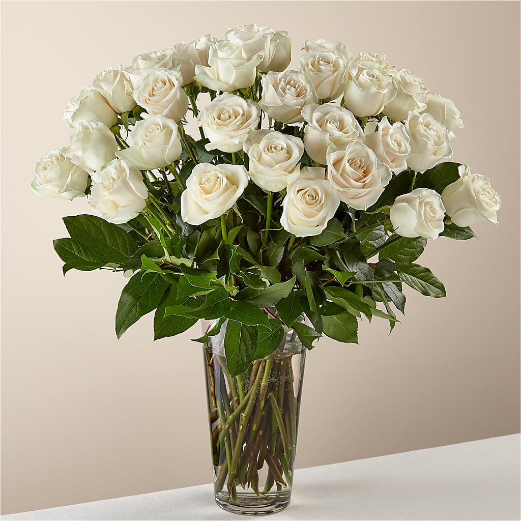 Long Stem White Rose Bouquet – Coleman Brothers Flowers Inc, Richmond VA