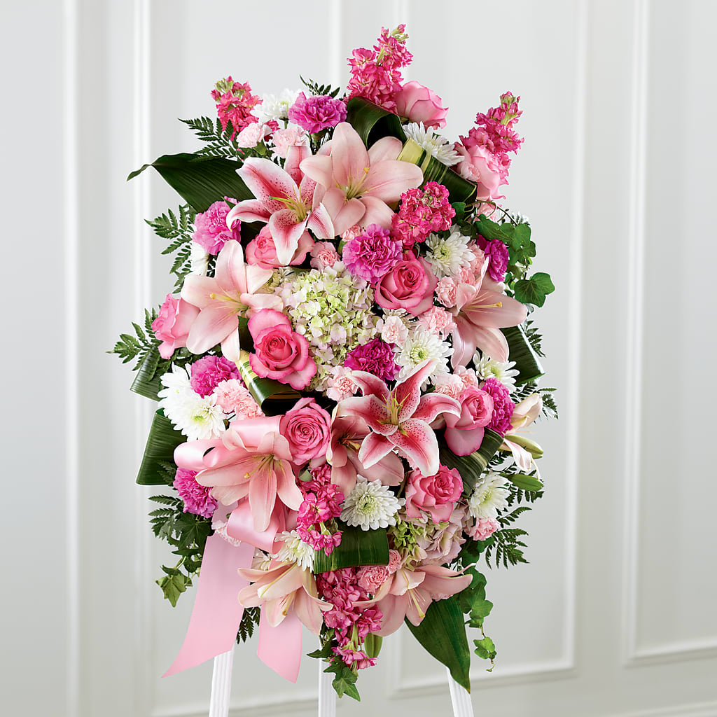 Comforting Standing Spray – Coleman Brothers Flowers Inc, Richmond VA