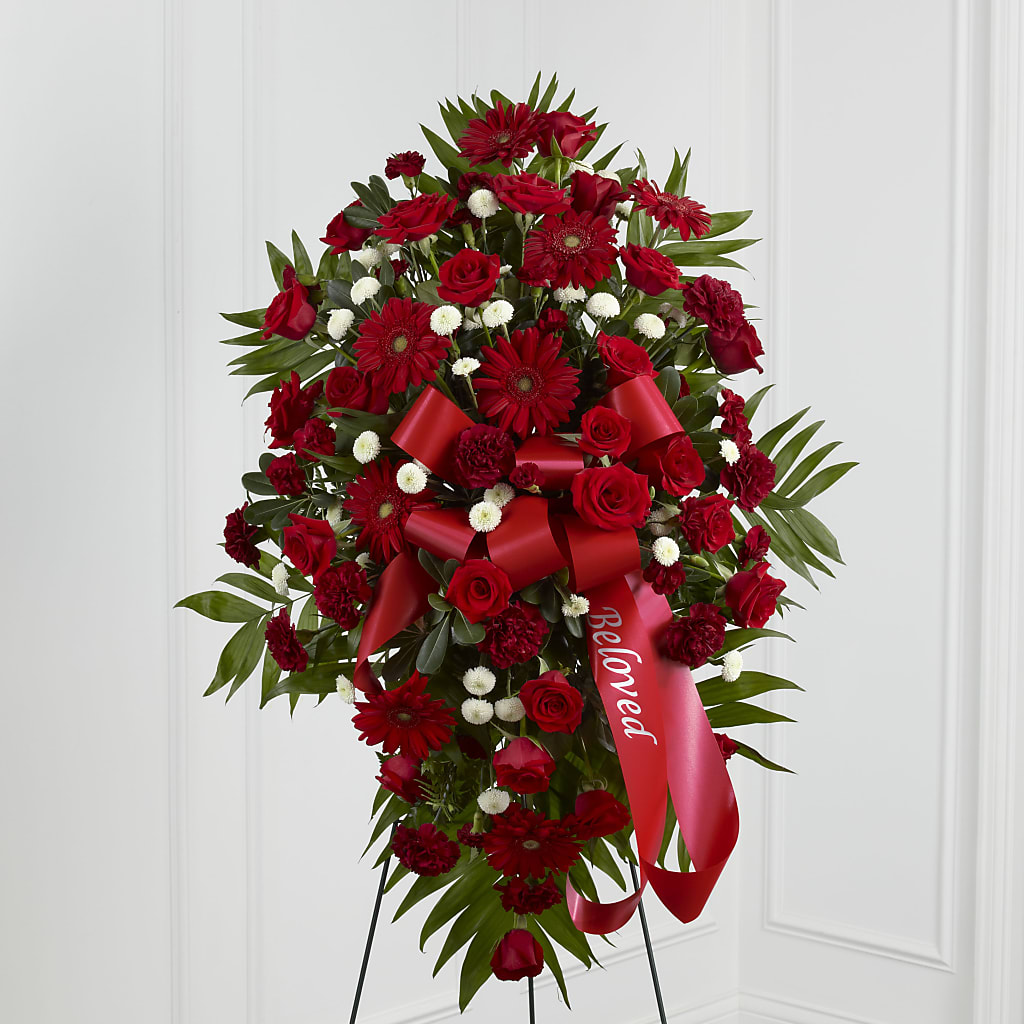 Treasured Memories Standing Spray – Coleman Brothers Flowers Inc, Richmond VA