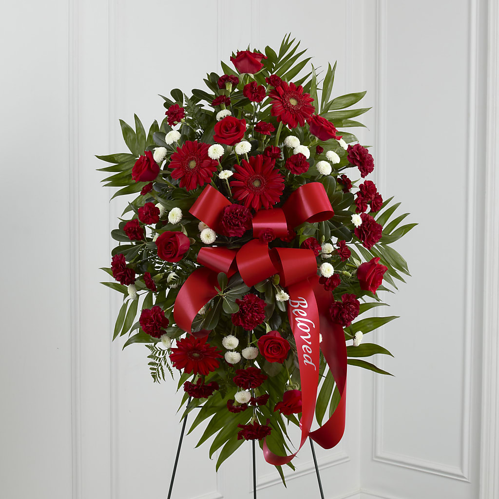Treasured Memories Standing Spray – Coleman Brothers Flowers Inc, Richmond VA