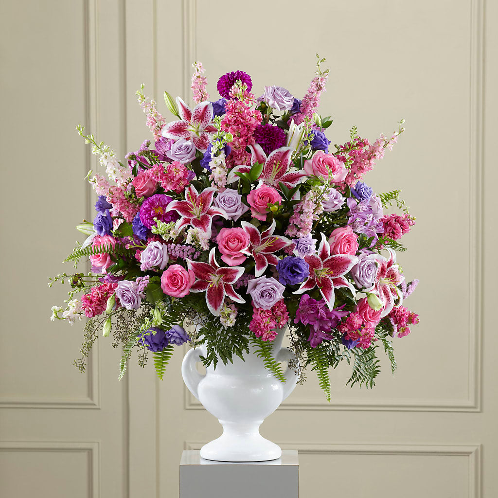 Peaceful Tribute Arrangement – Coleman Brothers Flowers Inc, Richmond VA