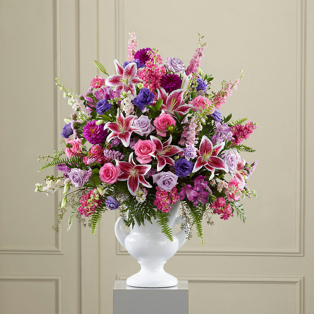 Peaceful Tribute Arrangement – Coleman Brothers Flowers Inc, Richmond VA