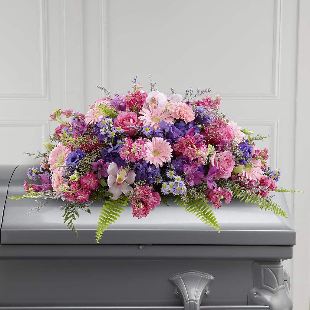 Glorious Garden Casket Spray – Coleman Brothers Flowers Inc, Richmond VA