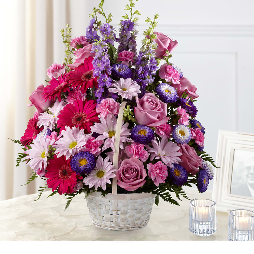 Pastel Peace Basket – Coleman Brothers Flowers Inc, Richmond VA