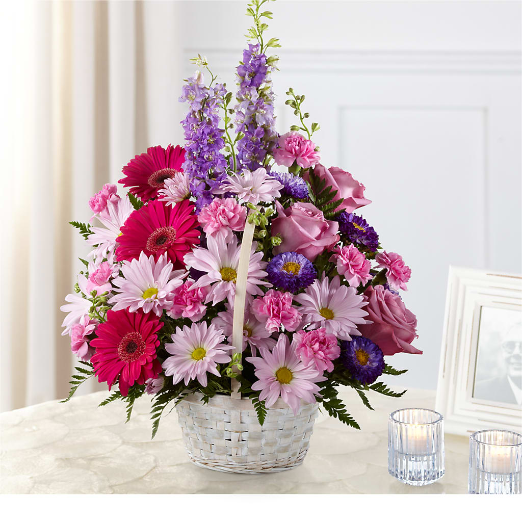 Pastel Peace Basket – Coleman Brothers Flowers Inc, Richmond VA