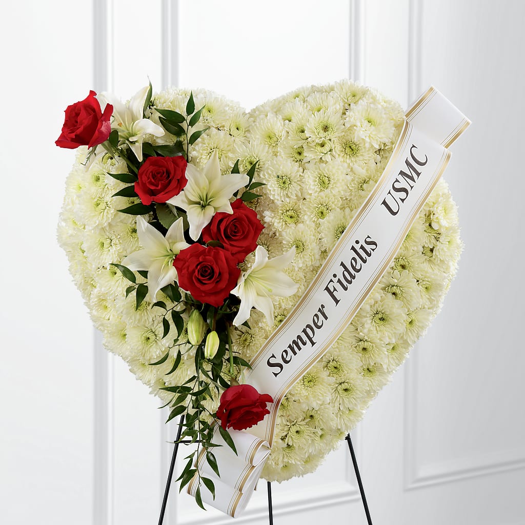 Heartfelt Hero Standing Heart – Coleman Brothers Flowers Inc, Richmond VA