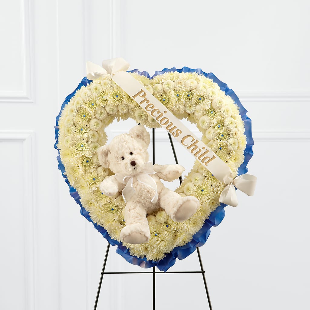 Precious Child Standing Heart – Coleman Brothers Flowers Inc, Richmond VA