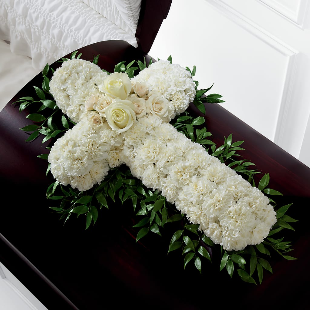 Peaceful Memories Casket Spray (Standard) – Coleman Brothers Flowers Inc, Richmond VA