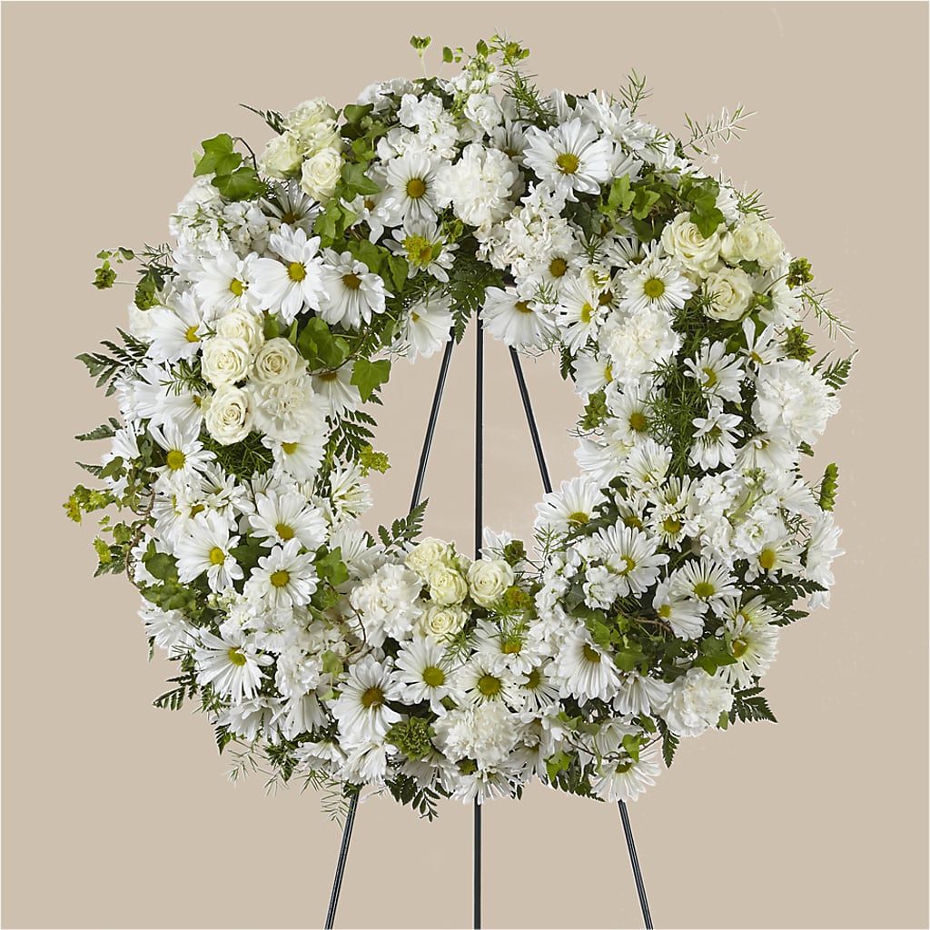 Faithful Wishes Wreath – Coleman Brothers Flowers Inc, Richmond VA