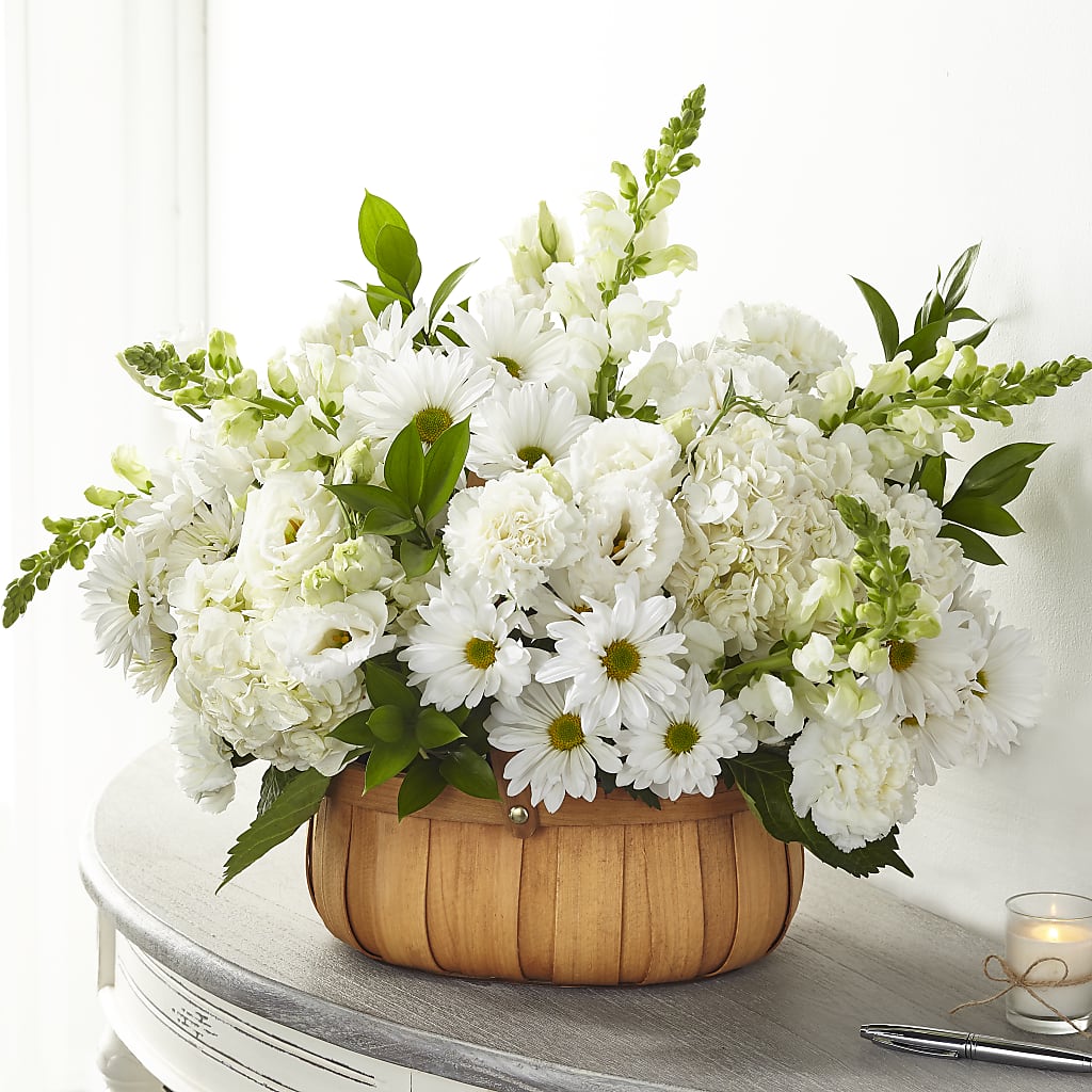 Pure Ivory Basket – Coleman Brothers Flowers Inc, Richmond VA