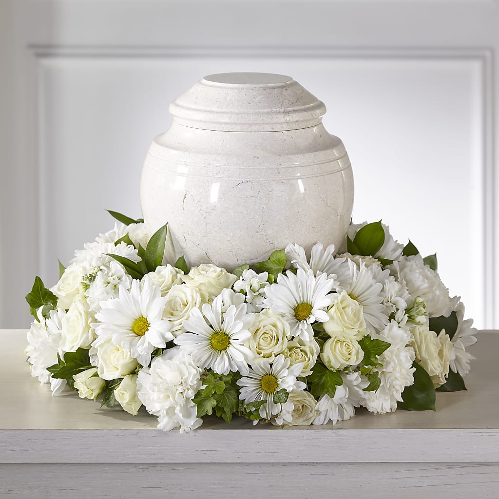 Ivory Gardens Cremation Adornment – Coleman Brothers Flowers Inc, Richmond VA