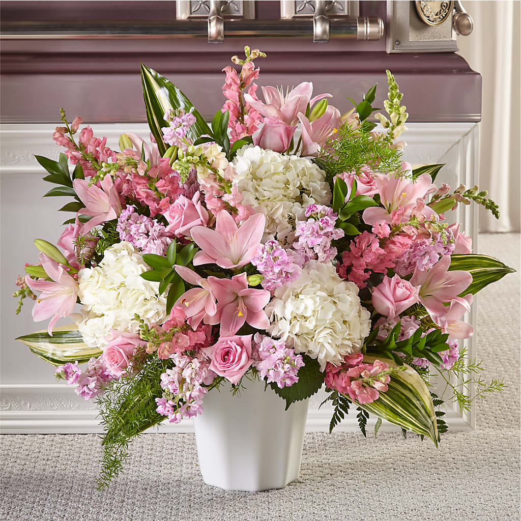 Simply Serene Floor Basket – Coleman Brothers Flowers Inc, Richmond VA