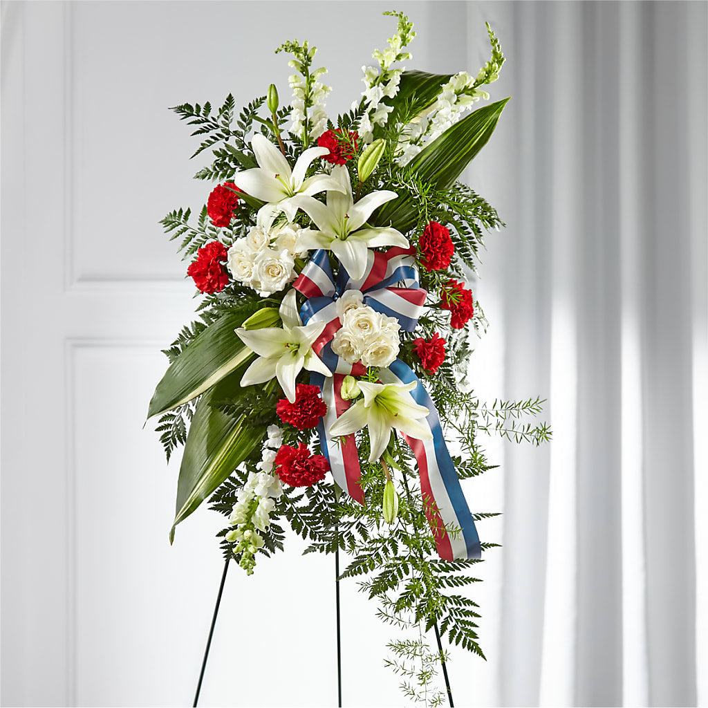 Stars of Life Standing Spray – Coleman Brothers Flowers Inc, Richmond VA