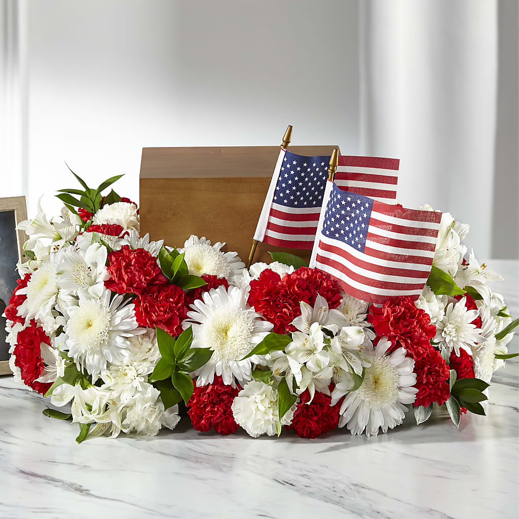 Spirit of Patriotism Cremation Adornment – Coleman Brothers Flowers Inc, Richmond VA