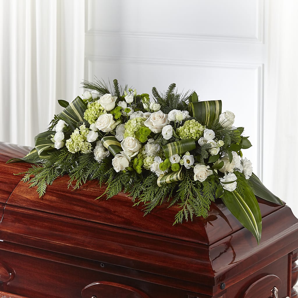 Hopeful Gesture Casket Spray – Coleman Brothers Flowers Inc, Richmond VA