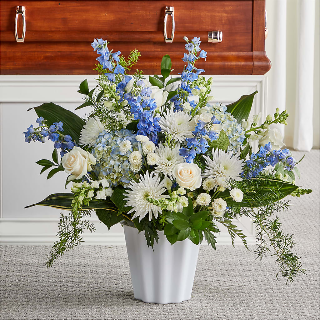 Everlasting Memories Floor Basket – Coleman Brothers Flowers Inc, Richmond VA