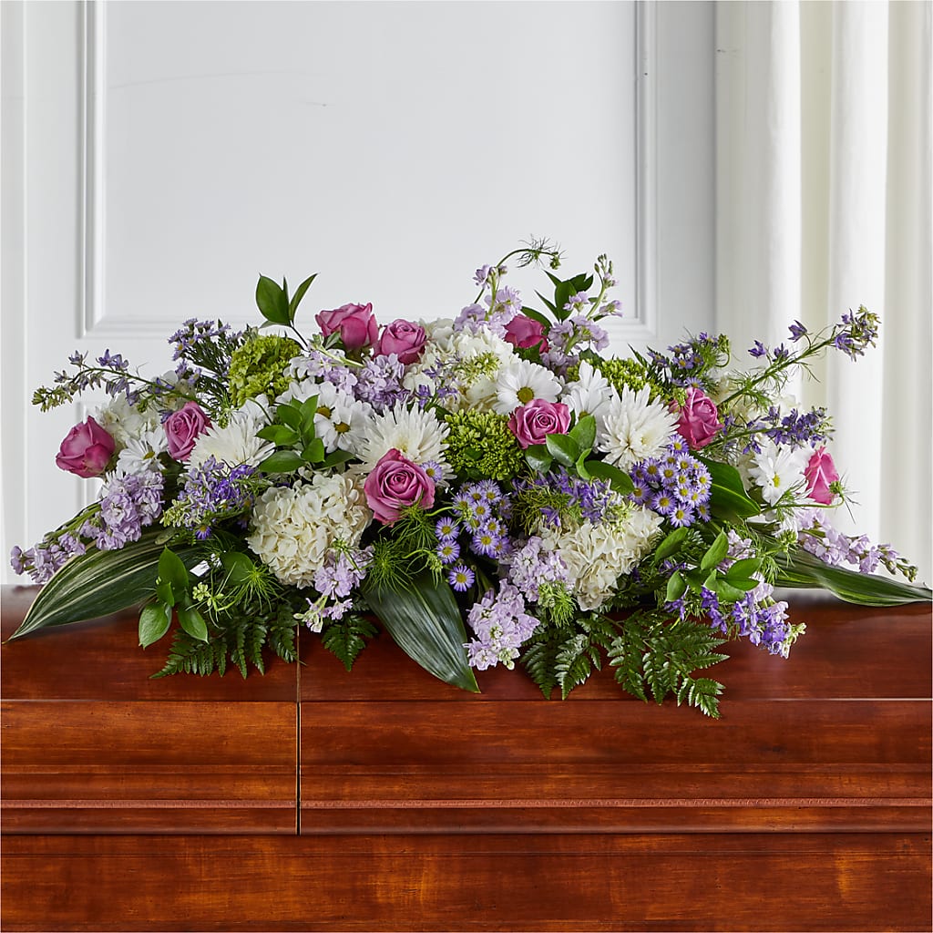 Meadows of Serenity Casket Spray – Coleman Brothers Flowers Inc, Richmond VA