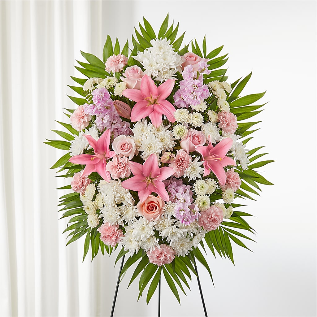 Offering Solace Standing Spray – Coleman Brothers Flowers Inc, Richmond VA