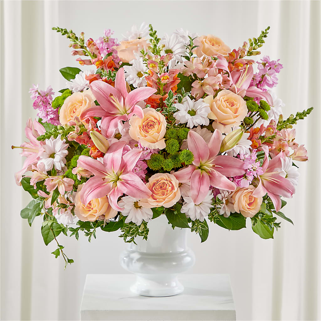 Heartfelt Gesture Urn Arrangement – Coleman Brothers Flowers Inc, Richmond VA