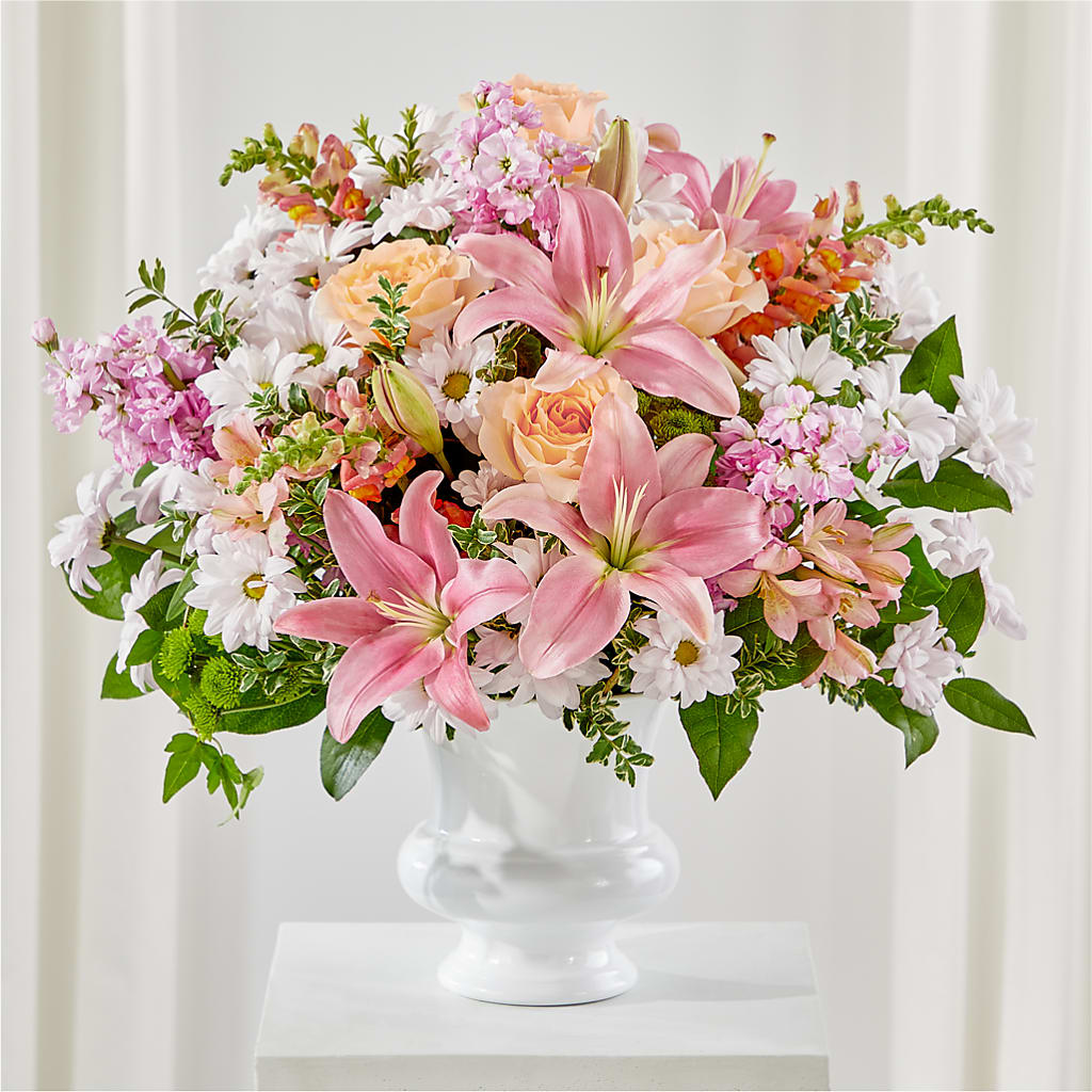 Heartfelt Gesture Urn Arrangement – Coleman Brothers Flowers Inc, Richmond VA