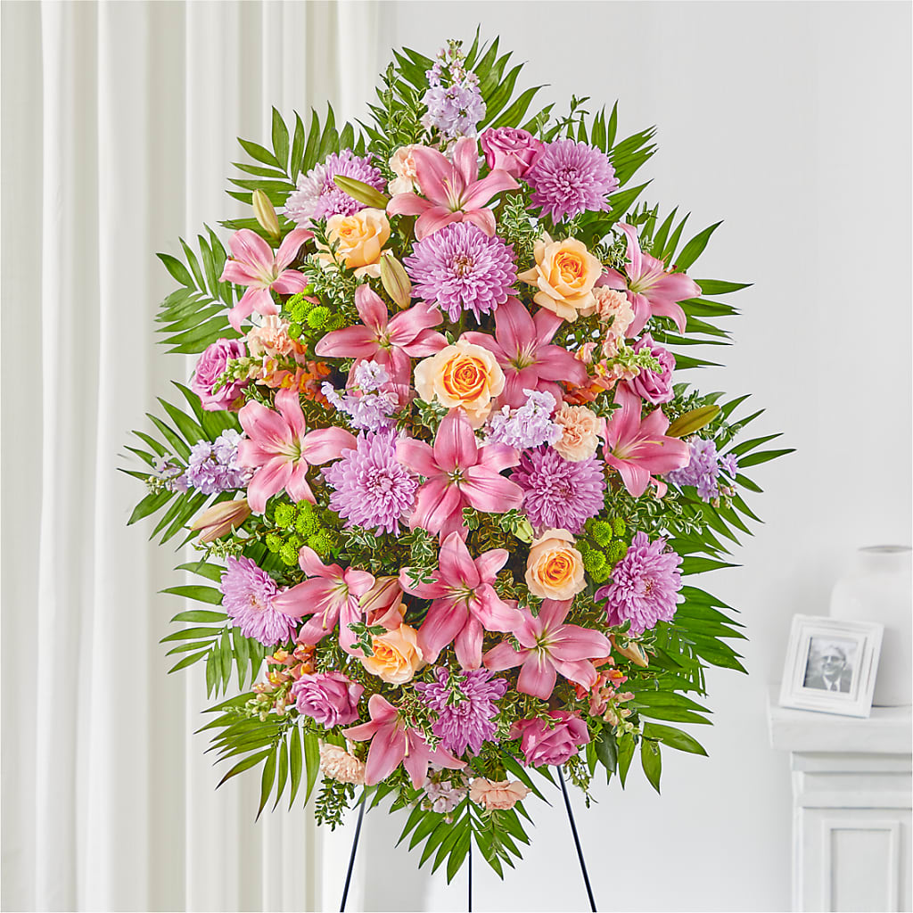 Love & Light Standing Spray – Coleman Brothers Flowers Inc, Richmond VA