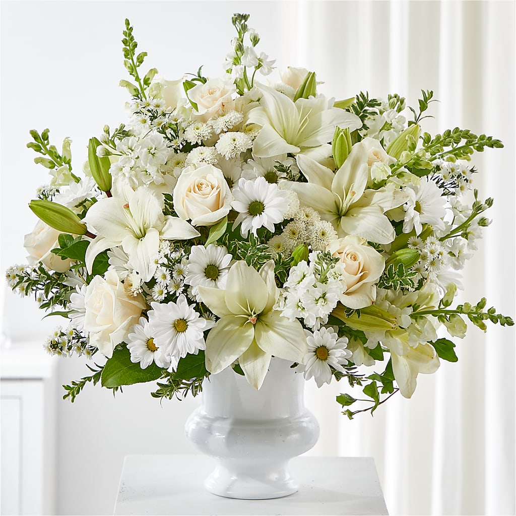 Uplifting Urn Arrangement – Coleman Brothers Flowers Inc, Richmond VA