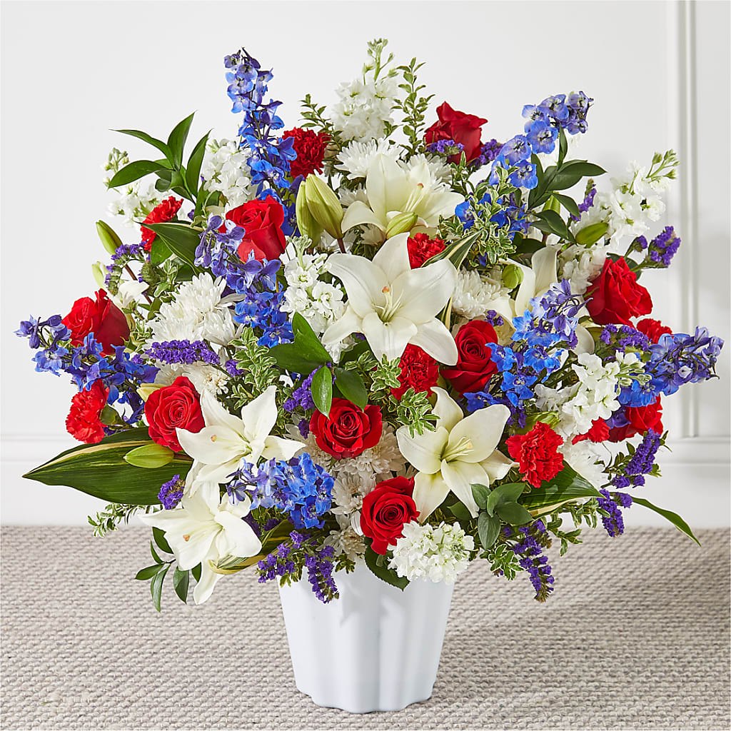Consoled Floor Basket – Coleman Brothers Flowers Inc, Richmond VA