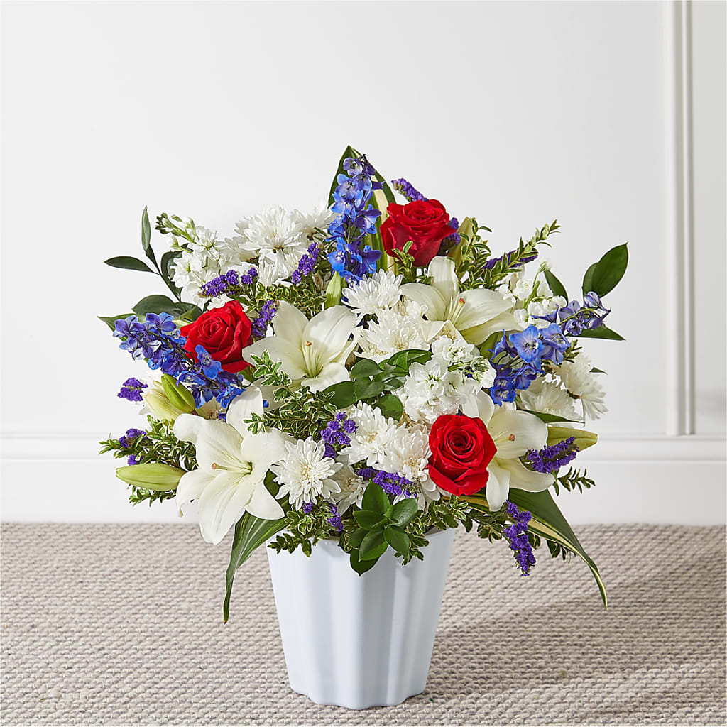 Consoled Floor Basket – Coleman Brothers Flowers Inc, Richmond VA