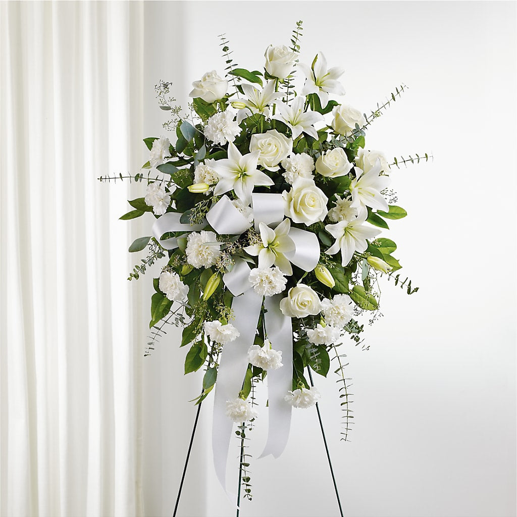 With Care Standing Spray – Coleman Brothers Flowers Inc, Richmond VA