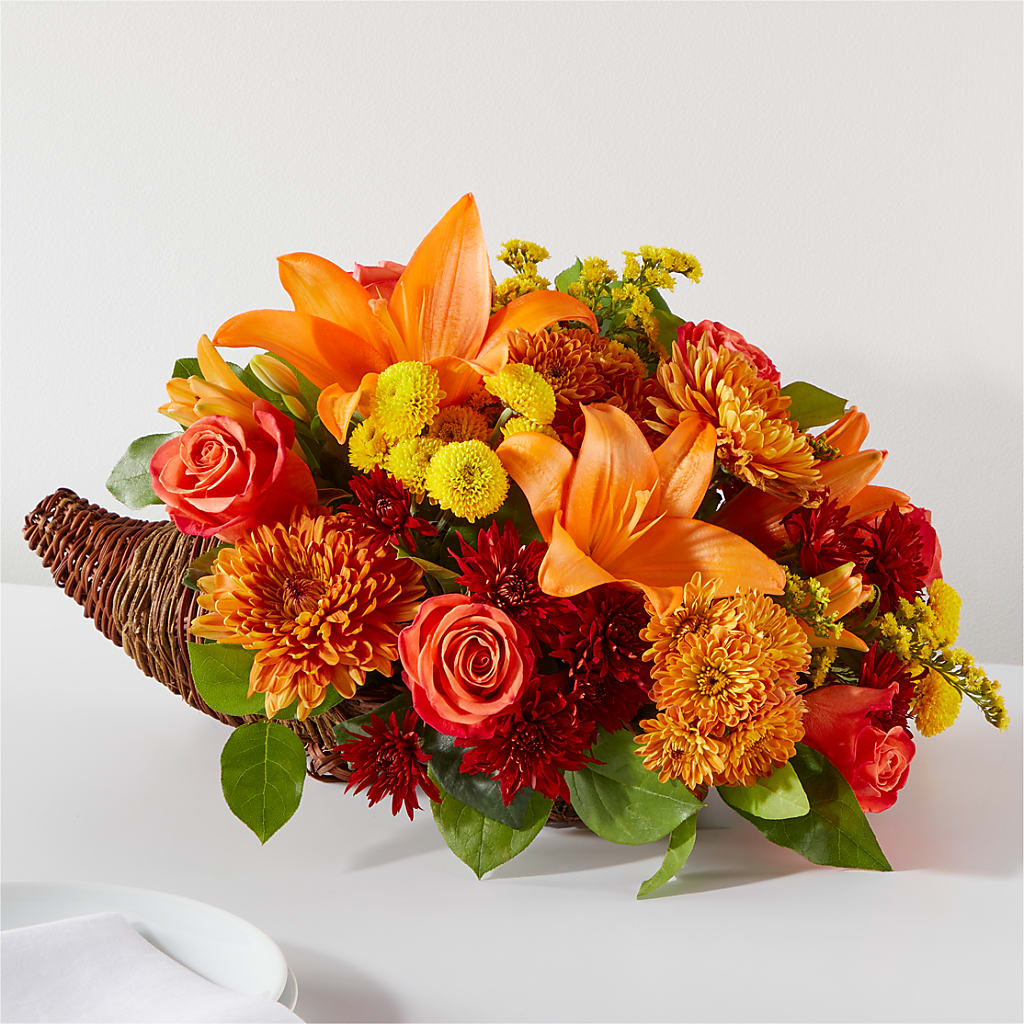 Bouquet of Blessings Cornucopia – Coleman Brothers Flowers Inc, Richmond VA