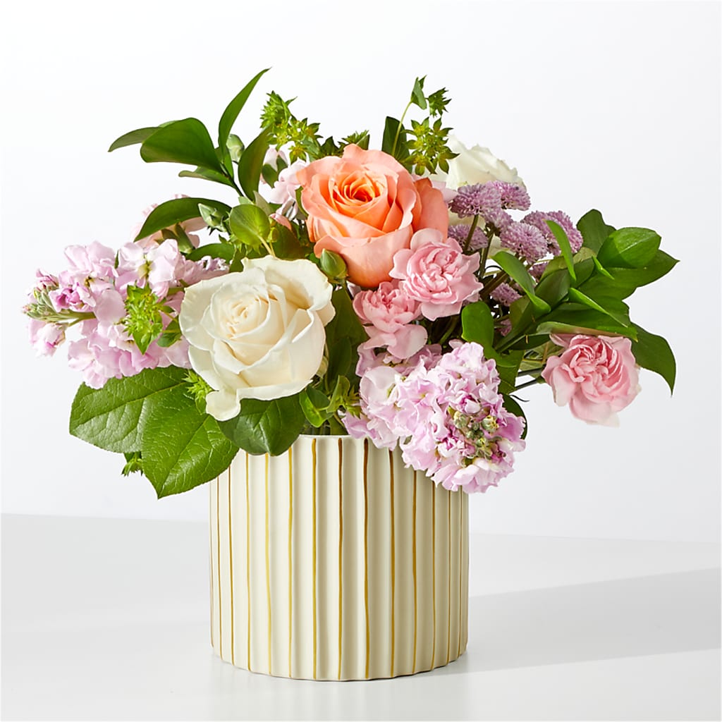 French Market Bouquet with Ivory Vase – Coleman Brothers Flowers Inc, Richmond VA