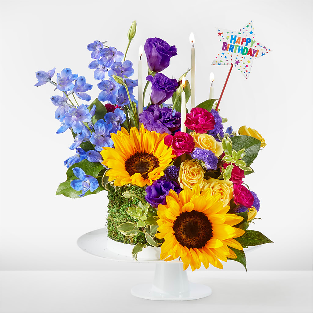 Star of the Day Floral Cake – Coleman Brothers Flowers Inc, Richmond VA