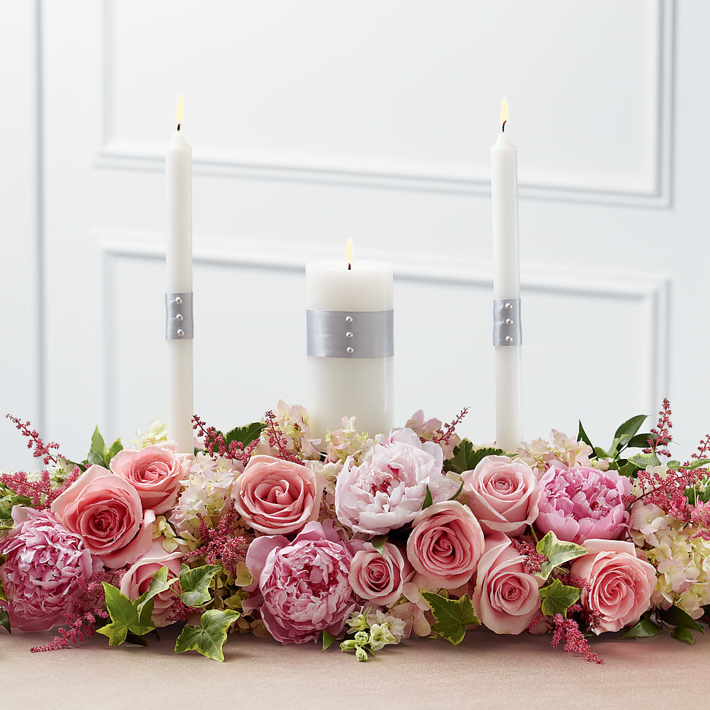 Worldwide Romance Unity Candle Arrangement – Coleman Brothers Flowers Inc, Richmond VA