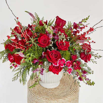 Big Red Bow Bouquet –  Coleman Brothers Flowers Inc, Richmond VA