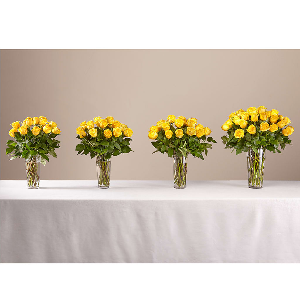 Long Stem Yellow Rose Bouquet –  Coleman Brothers Flowers Inc, Richmond VA