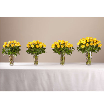 Long Stem Yellow Rose Bouquet –  Coleman Brothers Flowers Inc, Richmond VA