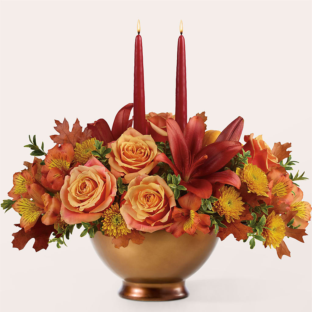 Harvest Table Centerpiece –  Coleman Brothers Flowers Inc, Richmond VA
