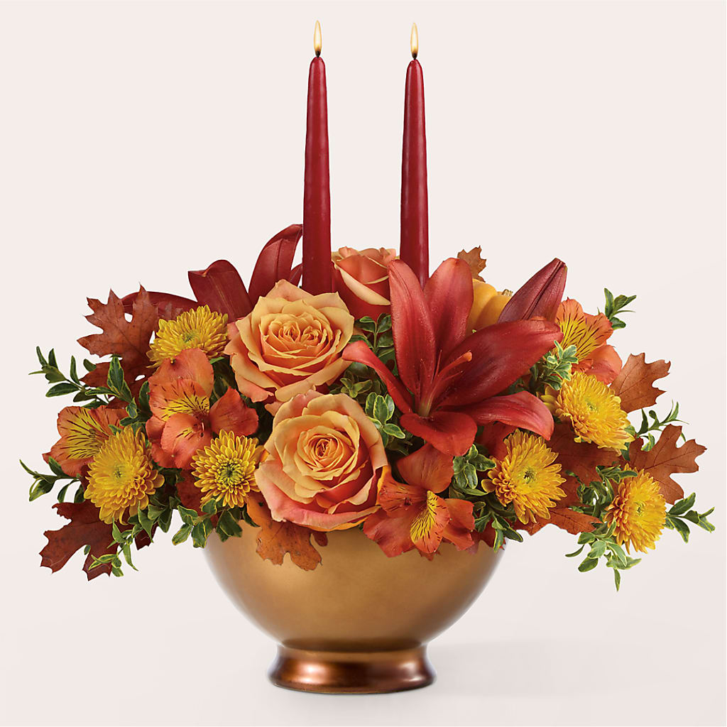 Harvest Table Centerpiece –  Coleman Brothers Flowers Inc, Richmond VA
