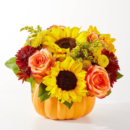 Golden Gourd Pumpkin Bouquet –  Coleman Brothers Flowers Inc, Richmond VA