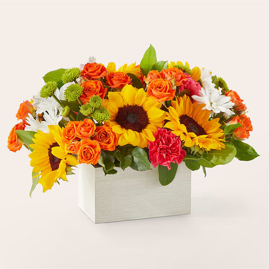 Sun-drenched Blooms Box Bouquet –  Coleman Brothers Flowers Inc, Richmond VA
