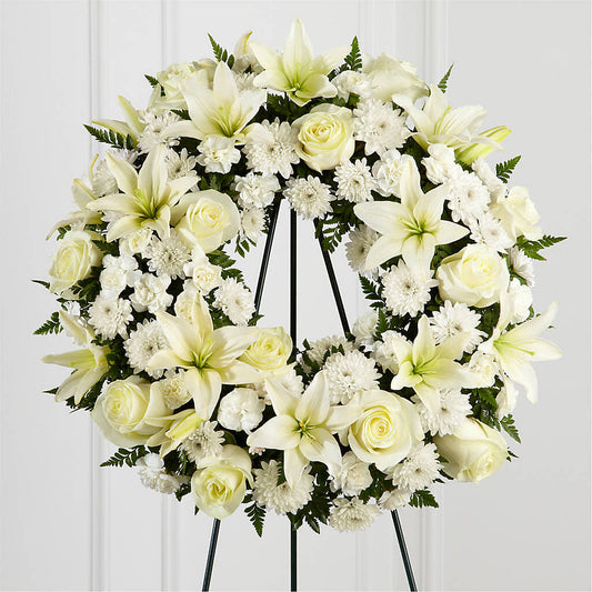 Treasured Tribute Wreath –  Coleman Brothers Flowers Inc, Richmond VA