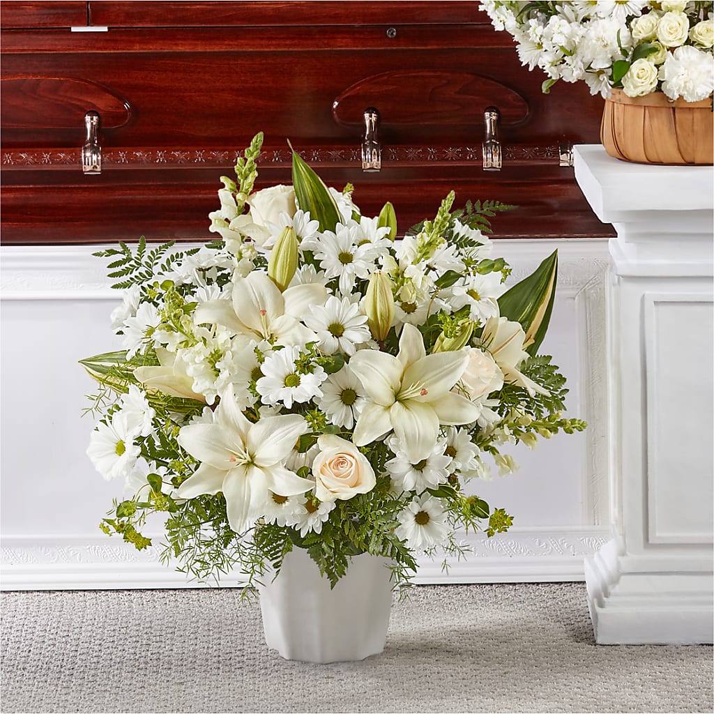 Thoughts of Tranquility Floor Basket –  Coleman Brothers Flowers Inc, Richmond VA