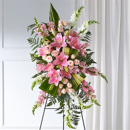 Elegant Embrace Standing Spray –  Coleman Brothers Flowers Inc, Richmond VA