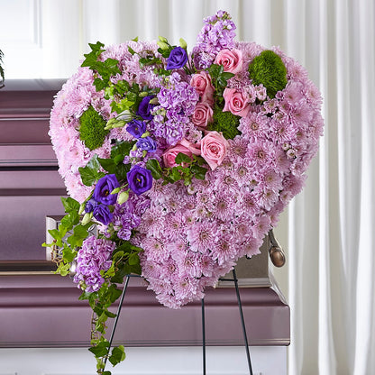 Treasured Love Standing Heart –  Coleman Brothers Flowers Inc, Richmond VA