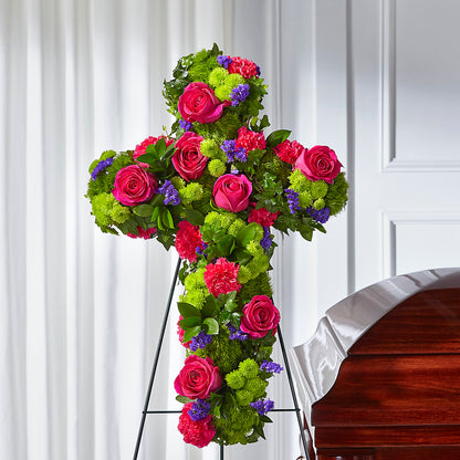 Tribute Rose Floral Cross –  Coleman Brothers Flowers Inc, Richmond VA