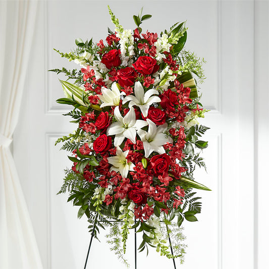 Everlasting Memory Standing Spray –  Coleman Brothers Flowers Inc, Richmond VA
