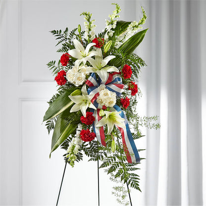 Stars of Life Standing Spray –  Coleman Brothers Flowers Inc, Richmond VA