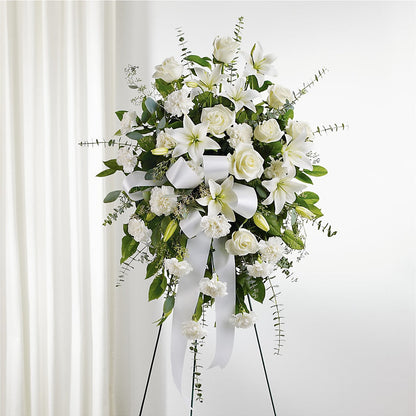 With Care Standing Spray –  Coleman Brothers Flowers Inc, Richmond VA