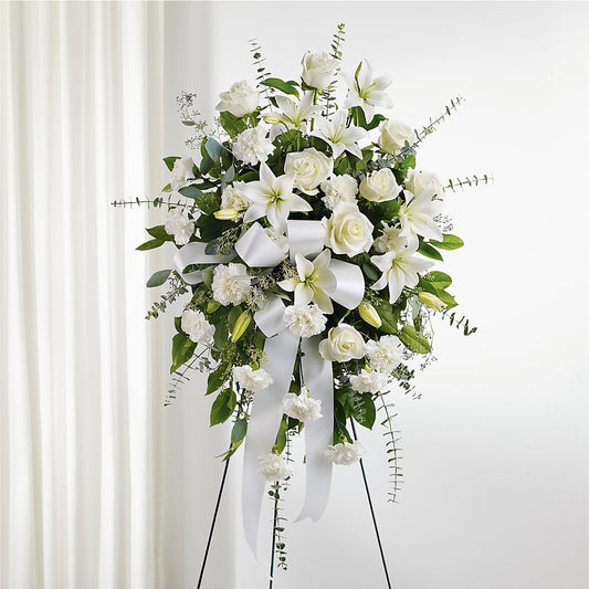 With Care Standing Spray –  Coleman Brothers Flowers Inc, Richmond VA