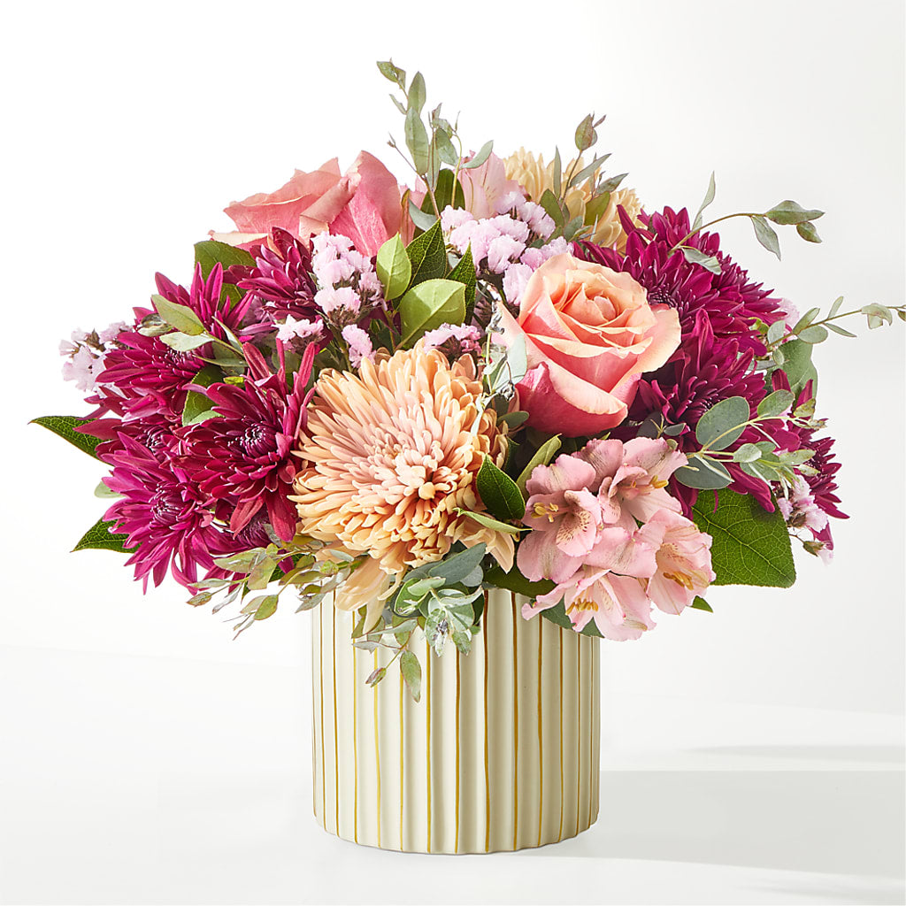 Berry Cobbler Bouquet with Ivory Vase –  Coleman Brothers Flowers Inc, Richmond VA